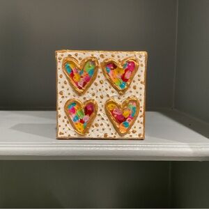 🔴TEXTURED HEART PAINTING🔴ORIGINAL ART🔴